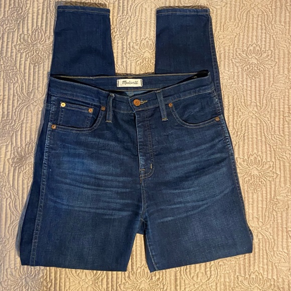 Madewell Denim - Madewell 10” High Riser skinny skinny dark wash